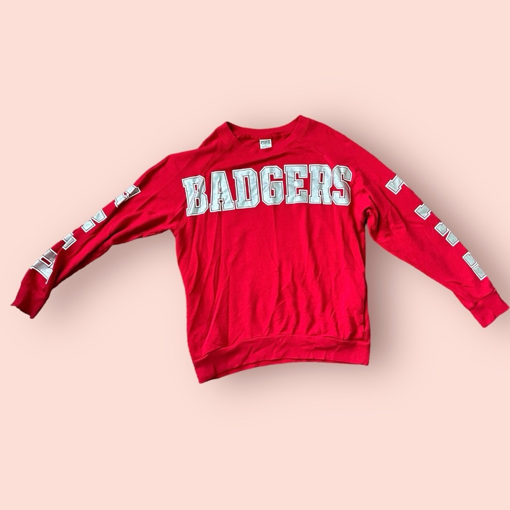 Wisconsin Badgers Crewneck - Victoria’s Secret PINK